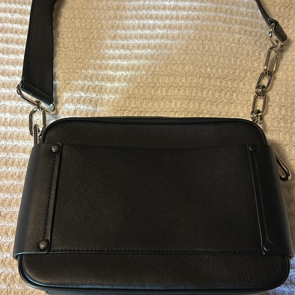 Michael Kors Collection Bag Black Camera Shoulder Handbag Chain Leather Women’s - Picture 9 of 10